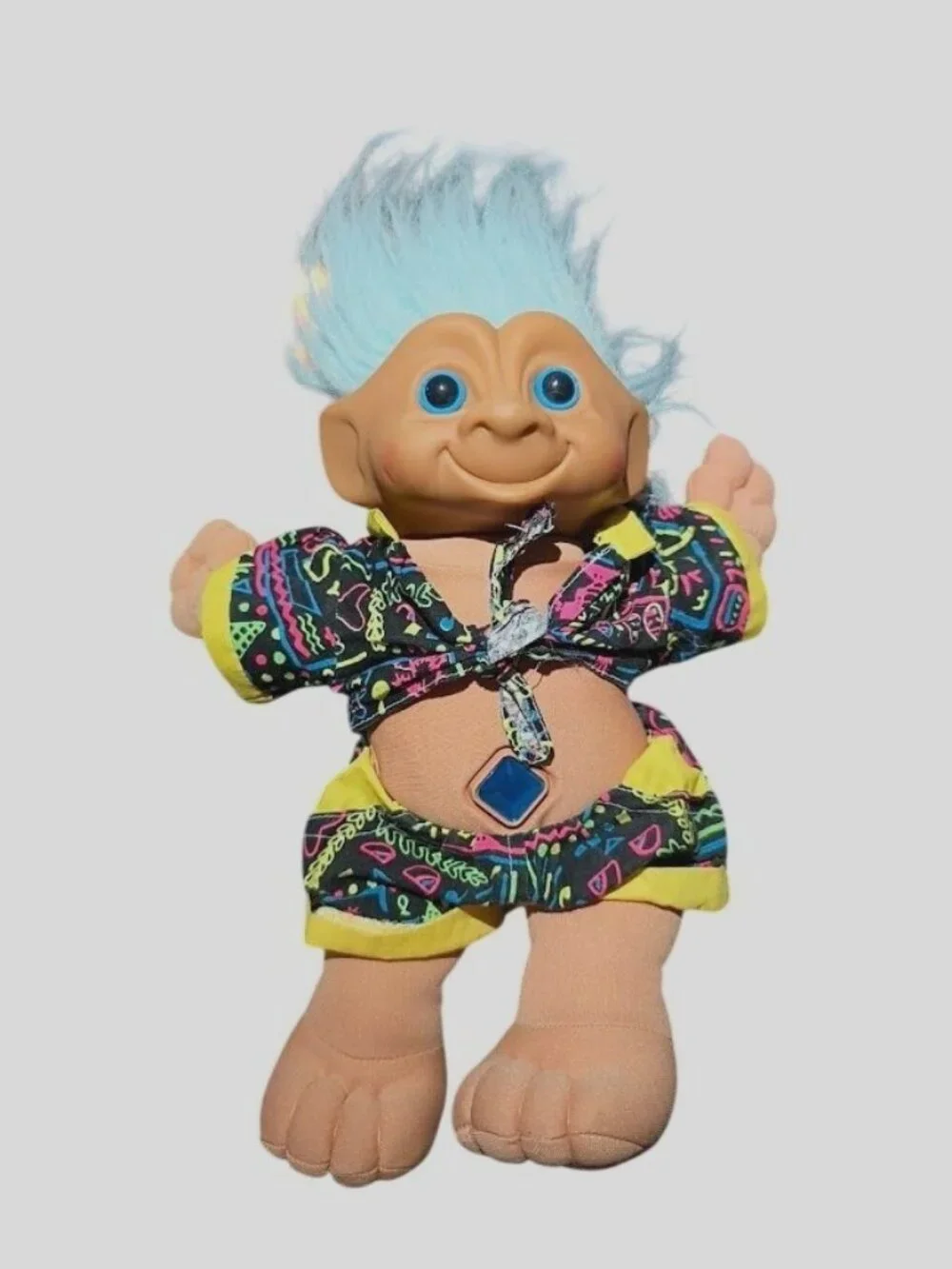 Vtg Ace Novelty Treasure Troll Doll 12